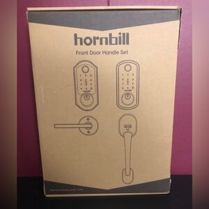 Hornbill Biometric Fingerprint Smart Lock with Front Door Handle